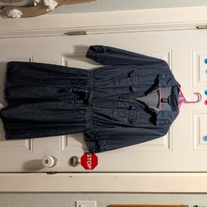 Denim Button-Up Dress